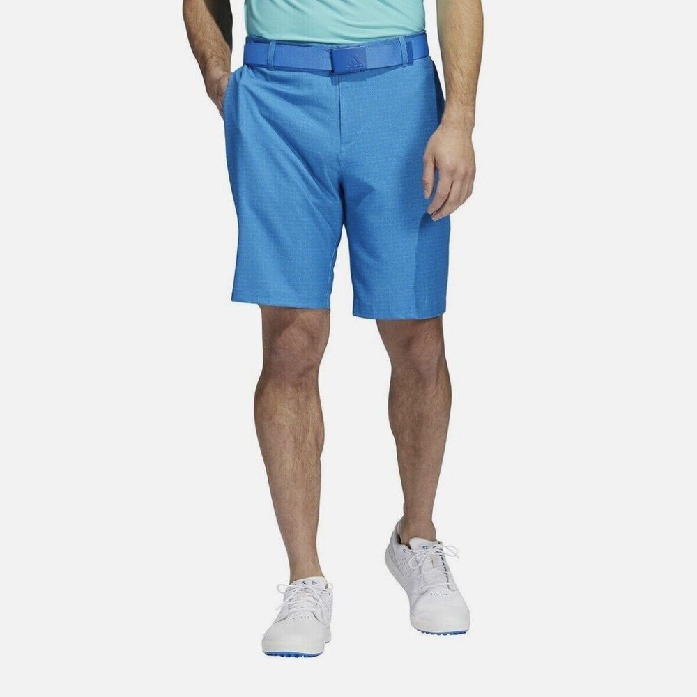 Adidas Core Stretch Print Golf Shorts Blue Men's MSRP $75 HA6129